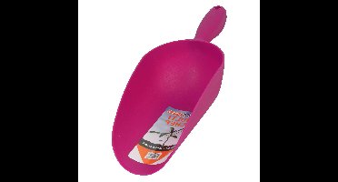 Multifunctionele toepasbare schep roze kunststof 32 x 12 cm
