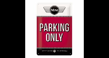 Nostalgic Art wandbord/muurplaatje - metaal - Mini Parking Only