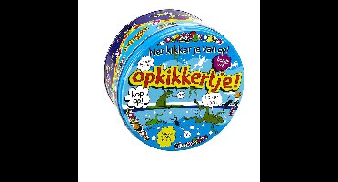 Opkikkertje cadeau snoeptrommel - 14 x 7,5 cm - bewaarblik