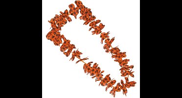 Oranje voetbal hawaii krans/slinger