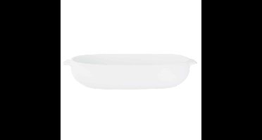 Ovenschaal - met handvaten - wit - 24 x 15 cm - 1,9 liter - porselein
