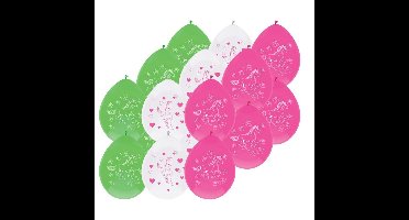 Paarden thema ballonnen - 6x - 30 cm - kinderfeestje/verjaardag