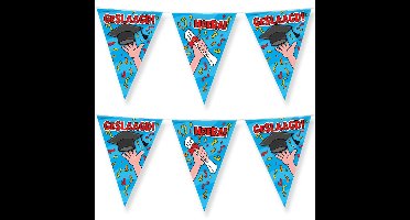 Paperdreams vlaggenlijn geslaagd - 2x - afstudeer feest- 10 m