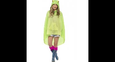 Party regenponcho kikker dierenpak - nylon - dames - carnaval