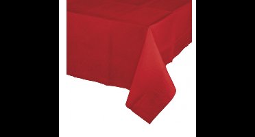 Party/verjaardag Tafelkleed - 2x - rood - 274 x 137 cm - papier