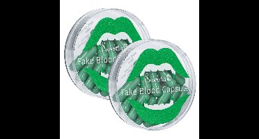 PartyXplosion Carnaval / halloween nepbloed - 2x - groen - capsules