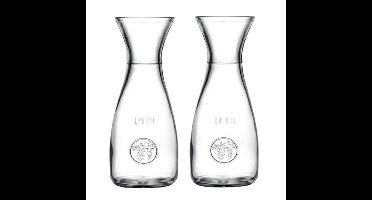 Pasabache water karaffen van 1.0 liter - 6x - glas - Sapkan