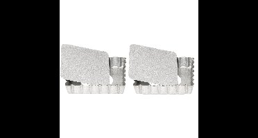 Patisse Taartvorm - 2x - mini - vierkant - 10 cm - quiche bakvorm