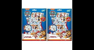 Paw Patrol Raamstickers - 8x velletjes - autoraam stickers