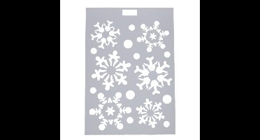 Peha kerst raamsjabloon raamversiering- sneeuwvlokken- 21 x 30 cm