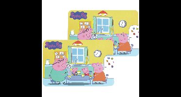 Peppa Big Placemat - 2x - 43 x 28 cm - kinderen - onderlegger - placemat