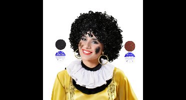 Pieten set - pruik - kraag - schmink - oorbellen - sinterklaas en piet