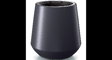 Plantenpot/bloempot Sevilla kunststof - antraciet - D30 x H44 cm