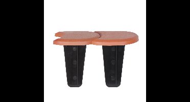 Platte kunststof graskant/tuin rand/kantopsluiting terracotta totale lengte 3,8 meter