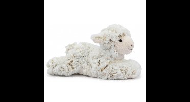 Pluche schaap/lammetje knuffel liggend - 22 cm - Boerderij knuffeldier