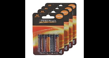 Powerful Batterijen Penlite - AA type - 16x stuks - Alkaline