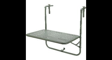 Pro Garden Balkon tafel - metaal - groen - 60 x 43 cm