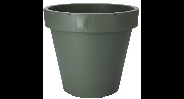 Pro Garden Bloempot - donkergroen - rond - D35 cm - kunststof