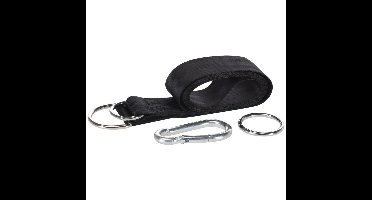 Pro Garden Hangmat accessoires set - 200 cm - zwart - excl. hangmat