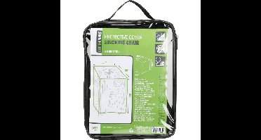 Pro Garden Stapelstoelhoes - zwart - polyester - 68 x 68 x 120 cm