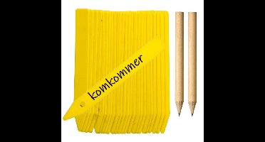 Pro Garden Steeketiketten - 50x stuks - moestuin / kruidentuin - 10 cm