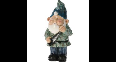 Pro Garden Tuinkabouter beeld Bobby Blue - Polystone - 31 cm