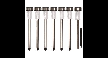 Pro Garden Tuinverlichting prikspotjes - 14x stuks - solar - 36 cm