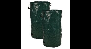 Progarden Tuinafvalzak - 2x - antraciet - 238 L - bladeren opruimen