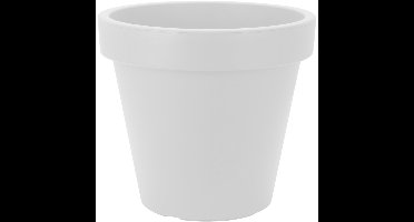 Prosperplast Bloempot - D25 x H23 cm - wit - kunststof