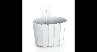 Prosperplast Muur plantenpothoutlook - 20 x 15 cm - parel wit