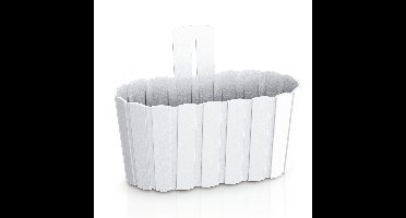 Prosperplast Muur plantenpothoutlook - 27 x 15 cm - parel wit