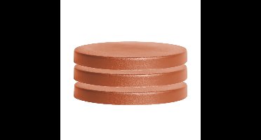 Prosperplast Plantenonderzetter - 3x - rond - 40 cm - bruin
