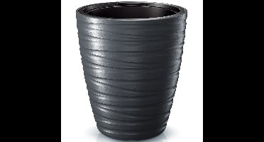 Prosperplast Plantenpot Amazing - kunststof - antraciet - D37 cm