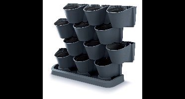 Prosperplast Verticale tuin - modulair - antraciet - 67 cm