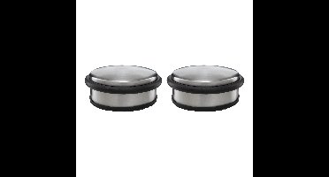 Protect-it Deurstopper/deurbuffer - 2x - D100 x H45mm - 1,15kg - RVS - premium - zonder montage