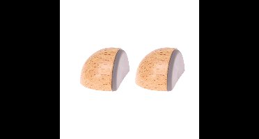 Protect-it Deurstopper/deurbuffer Moon - 2x - D45mm - beuken look