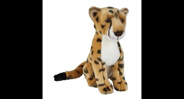 Ravensden pluche cheetah - knuffel jachtluipaard - 28cm - wilde dieren