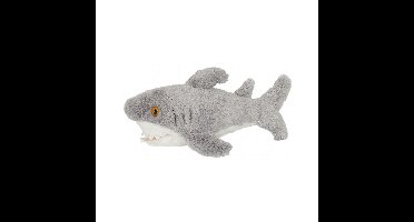Ravensden pluche haaien knuffel - grijs - 15 cm - zeedieren