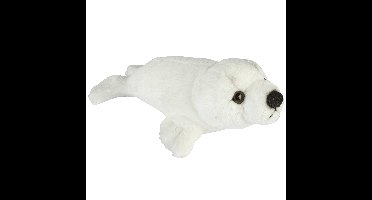 Ravensden pluche knuffel zeehonden pup - wit - 15 cm - zeedieren