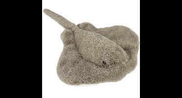 Ravensden Pluche rog - knuffeldier - grijs - 43 cm - knuffels