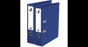 Ringband map/ordners A4 - 2x - blauw - 31 x 28 x 7 cm - Documenten map
