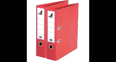 Ringband map/ordners A4 - 2x - rood - 31 x 28 x 7 cm - Documenten map
