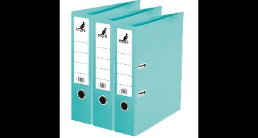 Ringband map/ordners A4 - 3x - turquoise - 31 x 28 x 7 cm - Documenten