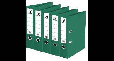 Ringband map/ordners A4 - 5x - groen - 31 x 28 x 7 cm - Documenten map