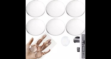 Ruhhy Deurbuffer - 12x - zelfklevend - transparant - stootdopjes