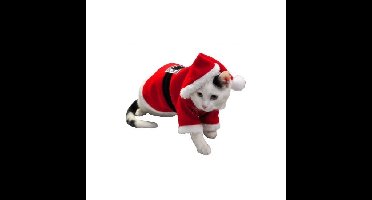 Sandy Kerst kostuum - hond / kat - vilt / pluche - kerstmannenpakje