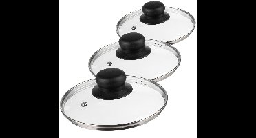 Secret de Gourmet pannendeksels - set 5x stuks - Dia 16-20-24-28-30 cm