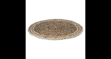 Secret de Gourmet ronde tafel placemat - zeegras naturel - 38 cm