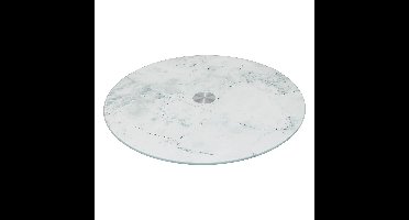 Secret de Gourmet serveer draaiplateau - Marmer look glas - D32 cm