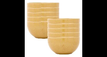 Secret de Gourmet Soepkommen Memphis - 10x - D14 cm - okergeel